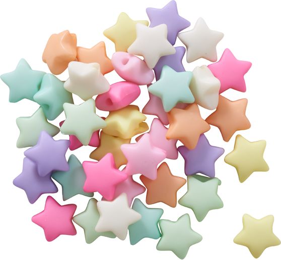 itoshii Beads set "Stars", pastel matte