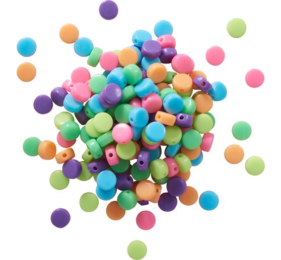 Beads set, round, multicolor