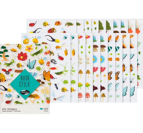 Carnet de stickers « Happy Nature », 674 pc.