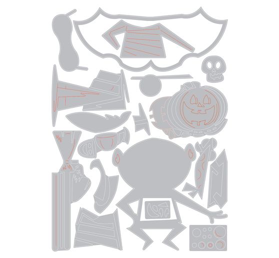 Gabarit d’estampe Sizzix Thinlits « Trick or Treater by Tim Holtz »