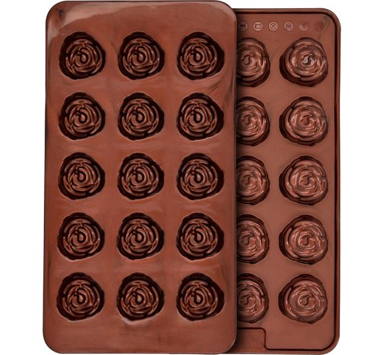 Silicone praline moulds "Rose"