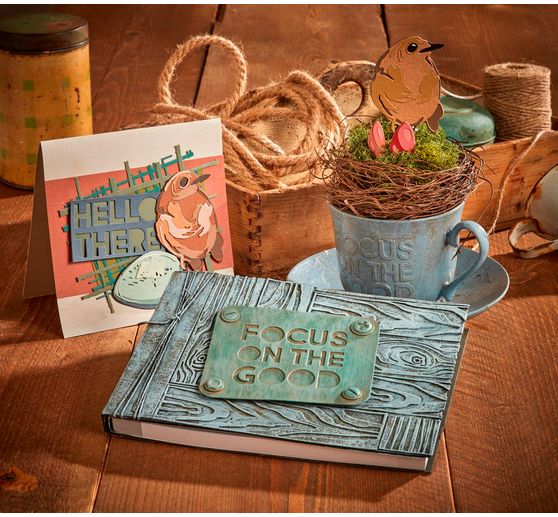Gabarit d'estampe Sizzix Thinlits « Bird & Egg Colorize by Tim Holtz »