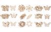 Scatter decoration butterfly mix "Shari", 45 pieces