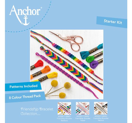 Anchor Starter Kit "Friendship Bands Kit Rainbow"