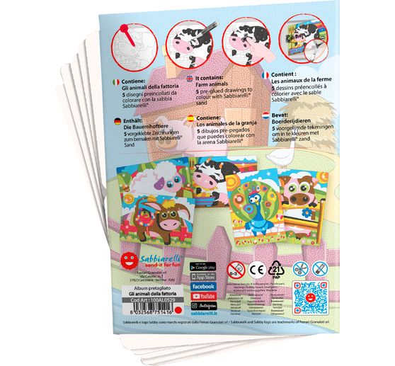Album Sabbiarelli Sand-it for Fun « Farm animals »