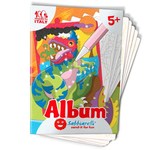 Album Sabbiarelli Sand-it for Fun « Dinosaures »