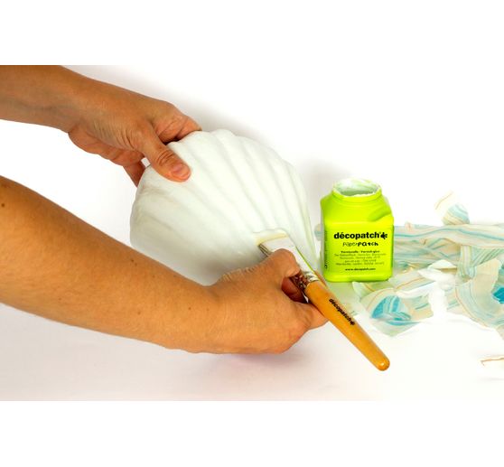 Vase coquillage en papier mâché, étanche