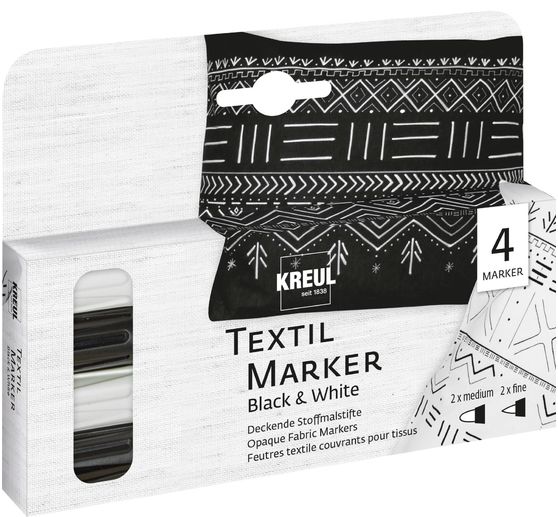 KREUL Textile marker opaque "Black & White"