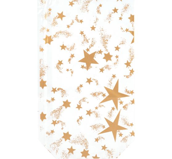 Sachets transparents « Etoiles dorées »
