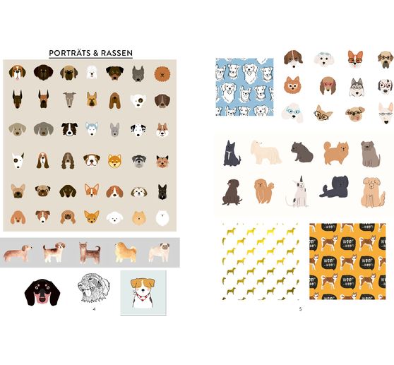 Livre "Bullet Journal Stickerbuch - Hundeglück"