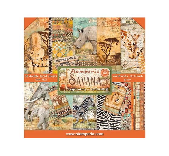 Bloc de papier scrapbooking « Savana »