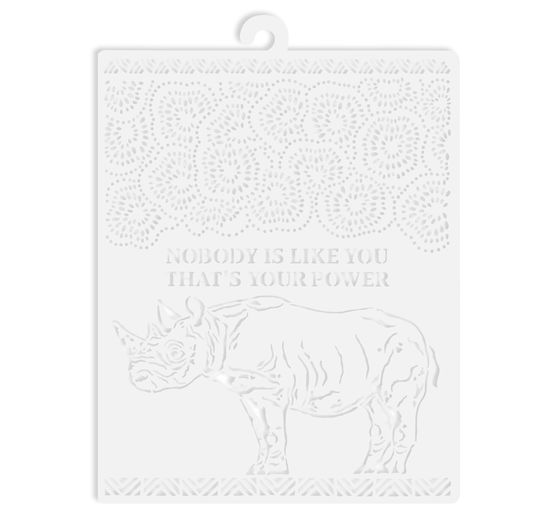Pochoir « Rhinocéros » 