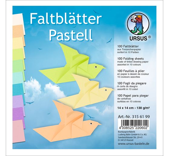 Feuilles de pliage « Pastel »