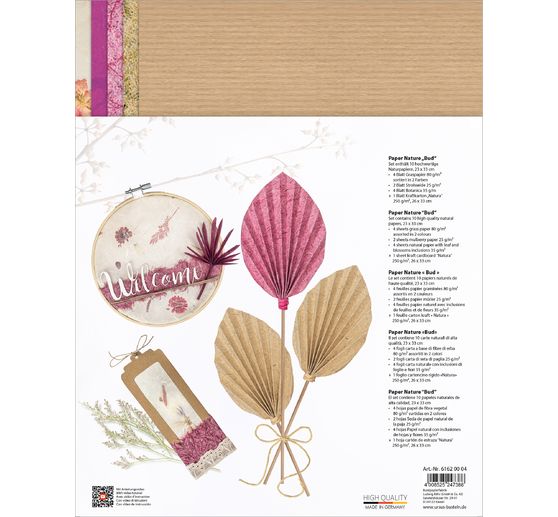 Natural papers "Fuchsia"