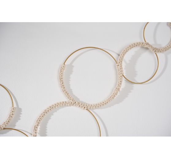Anneaux en métal « Cercle », Doré, set de 10
