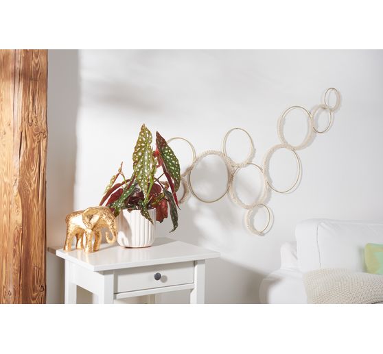 Anneaux en métal « Cercle », Doré, set de 10
