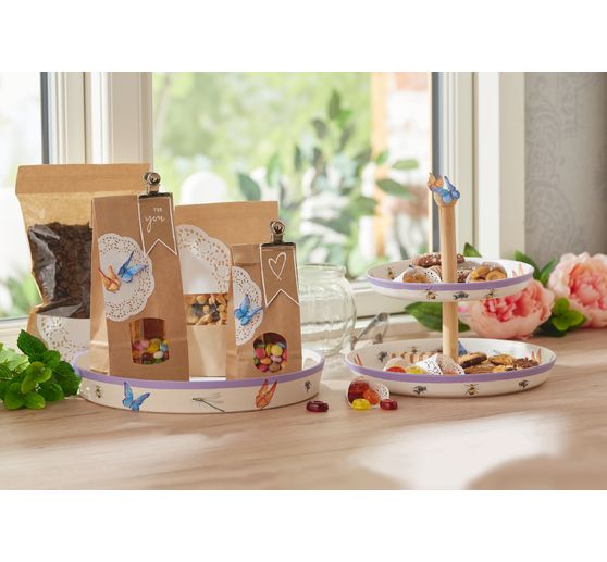 Blockbodenbeutel aus Kraftpapier mit Sichtfenster