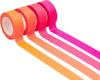 Tape set "Neon", red shades