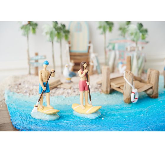 Miniatur Standup-Paddlerin