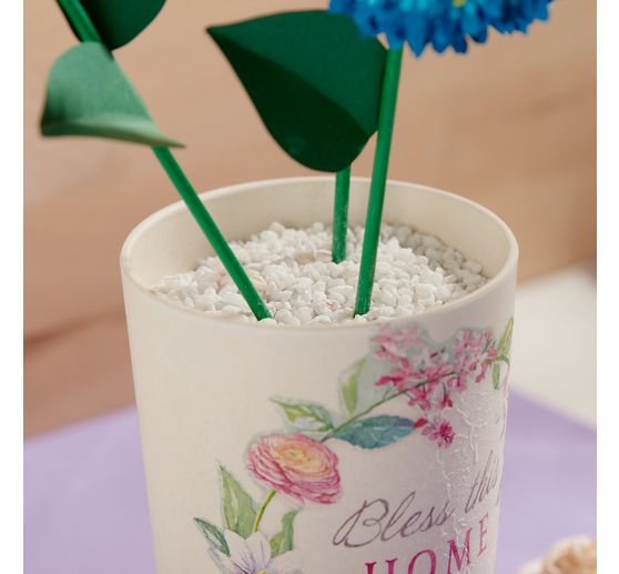 Boîte déco avec couvercle VBS, ronde, 700 ml
