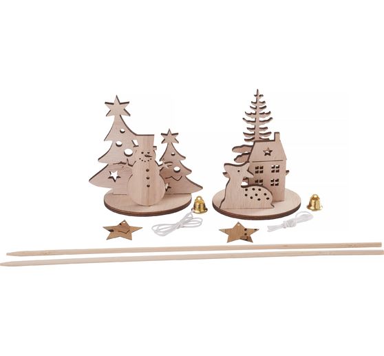Piques déco à assembler VBS, set de 2