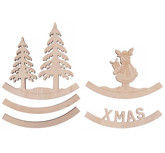 Arc déco en bois VBS « X-MAS »