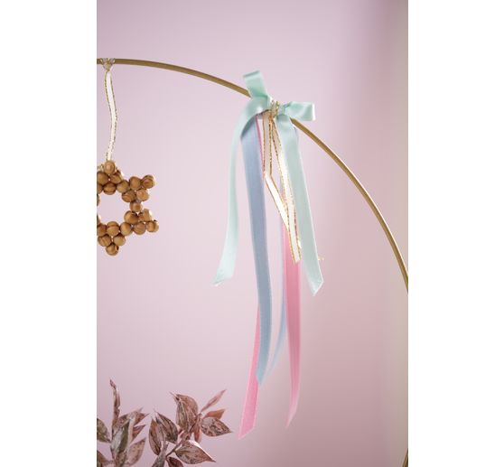 Holzständer für Trockenblumen und Dekoring