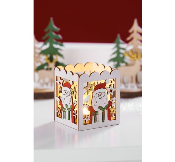 VBS Holz-Teelichthalter "Weihnachtszauber"