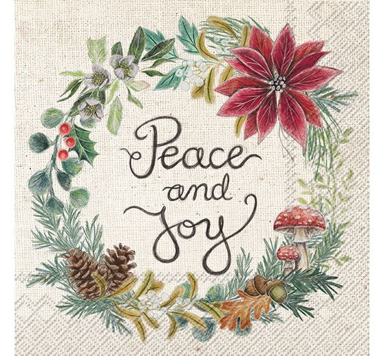 Serviette « Peace and Joy » 