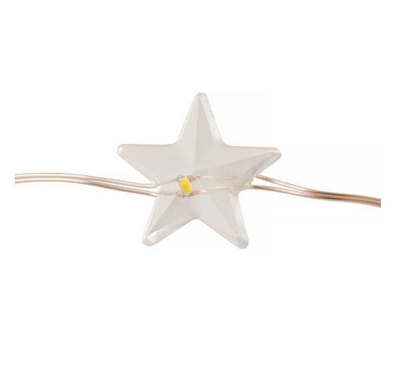 VBS Micro-LED-Lichterkette "Stern", 10 LEDs, mit Timer