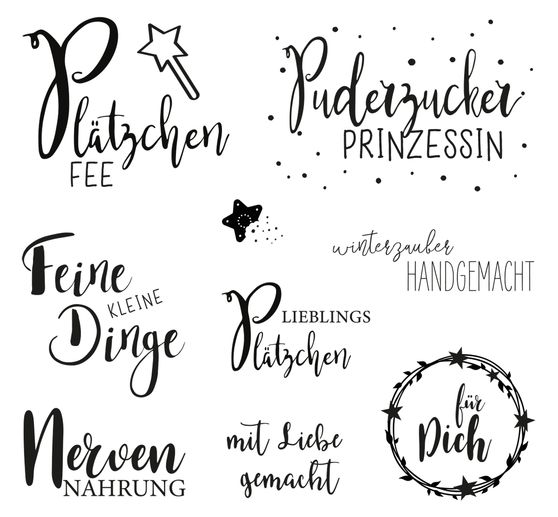 Tampons Clear Stamps « Süße Grüße » 