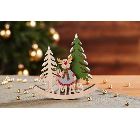 Arc déco en bois VBS « X-MAS »