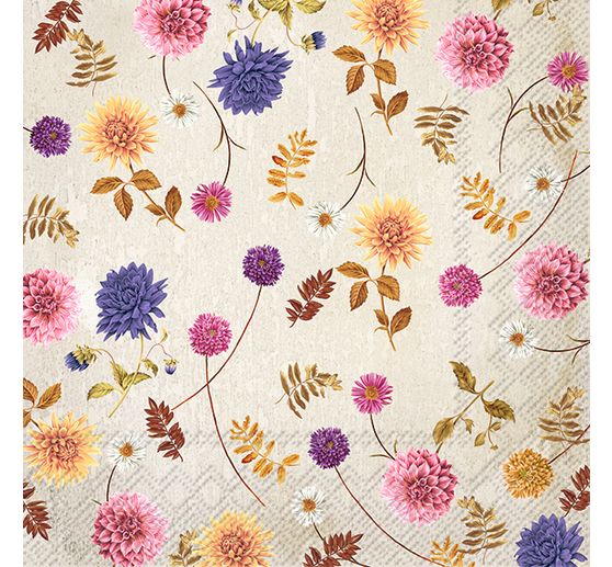 Serviette de table "Diversité florale".