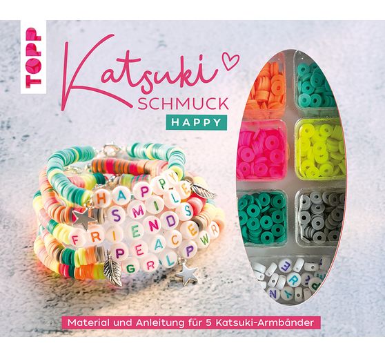 Katsuki set bijoux avec perles alphabet - Happy 