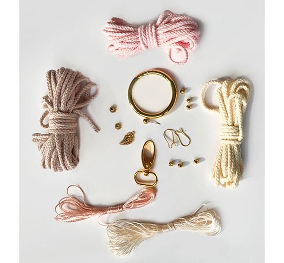 Macramé-Jewellery set "With Love"