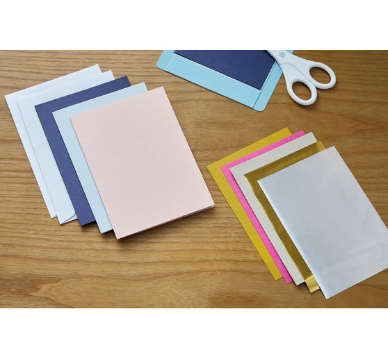 Cartes doubles avec inserts & enveloppes Cricut Joy « Insert Cards Sensei Sampler – Foil », 11,4 cm x 15,9 cm