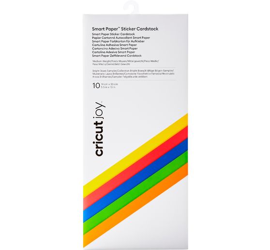 Papier cartonné autocollant Cricut Joy « Smart Paper - Brightbow Sampler » 