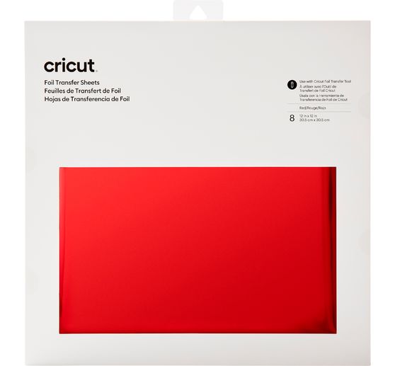 Cricut transfer foil "Foil Transfer - Sheets Red"