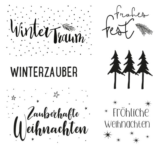 Tampons Clear Stamps « Weihnachtsgrüße »