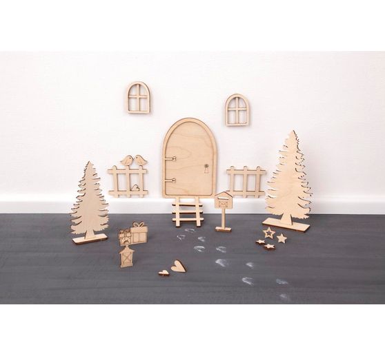 Set créatif en bois « Porte de lutin Nisse » 