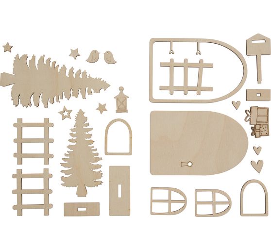 Set créatif en bois « Porte de lutin Nisse » 