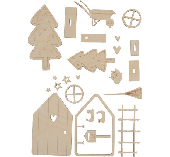 Set créatif en bois « Porte de lutin Tomte » 