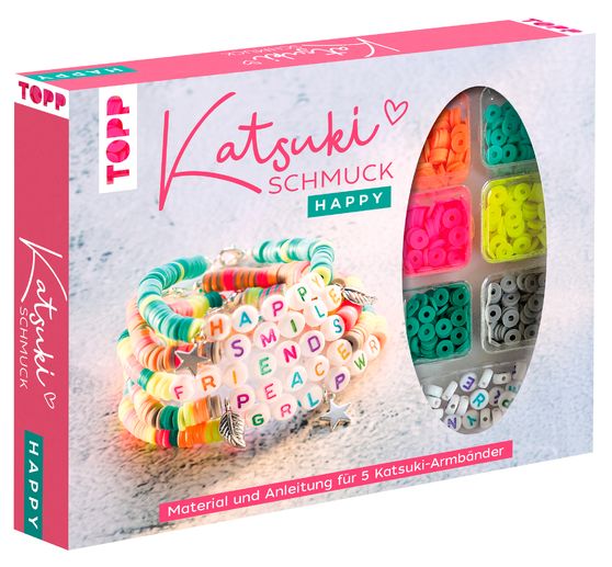 Katsuki set bijoux avec perles alphabet - Happy 
