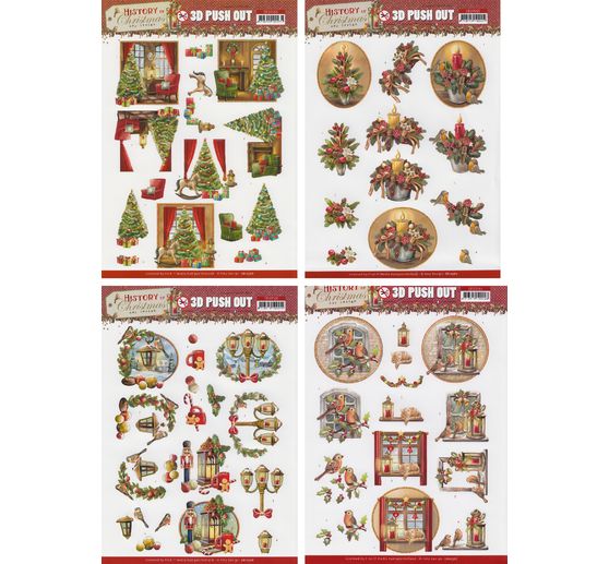 Set de motifs 3D pré-estampés « History of Christmas » 