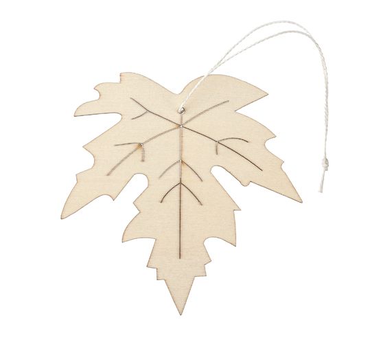 Wooden decoration pendant "Maple leaf"