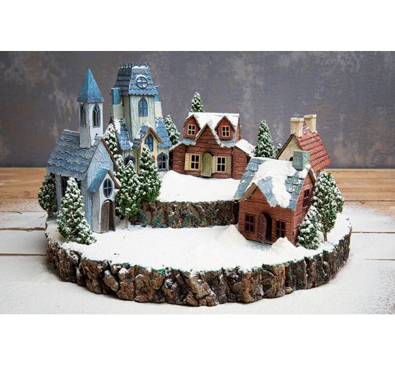 Set de gabarits d'estampe Sizzix Thinlits « Village Collection by Tim Holtz »