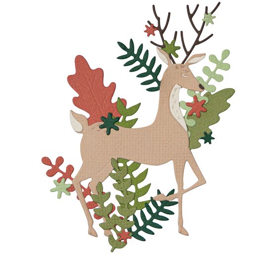 Sizzix Thinlits punching template "Delightful Deer"
