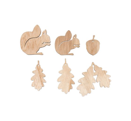 Pièces à disperser « Écureuils et feuilles de chêne »