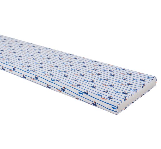 Tissu jersey au mètre « Bateaux et poissons » 