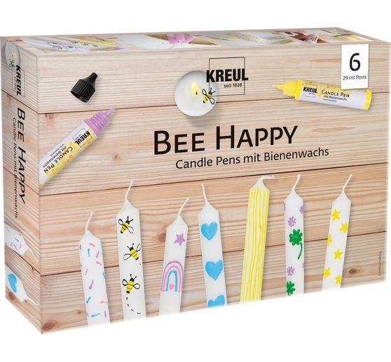 KREUL Candle Pen "Bee Happy", 6er Set